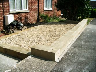 muddy boots landscaping Sleepers Beds and Borders